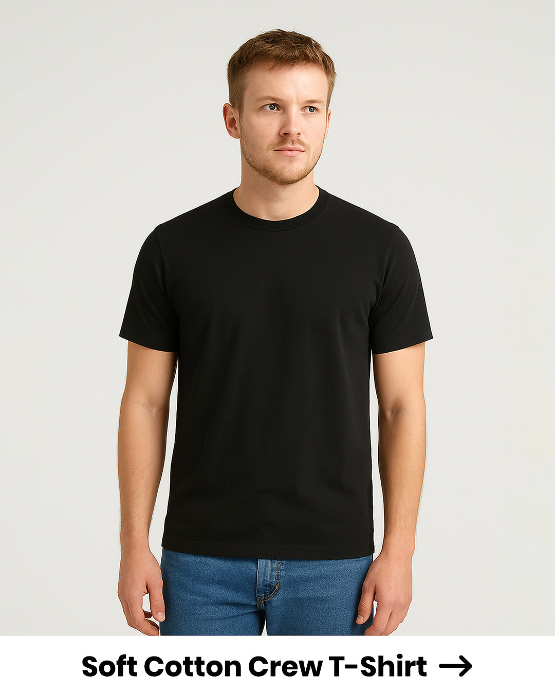 Soft Cotton Crew T-Shirt